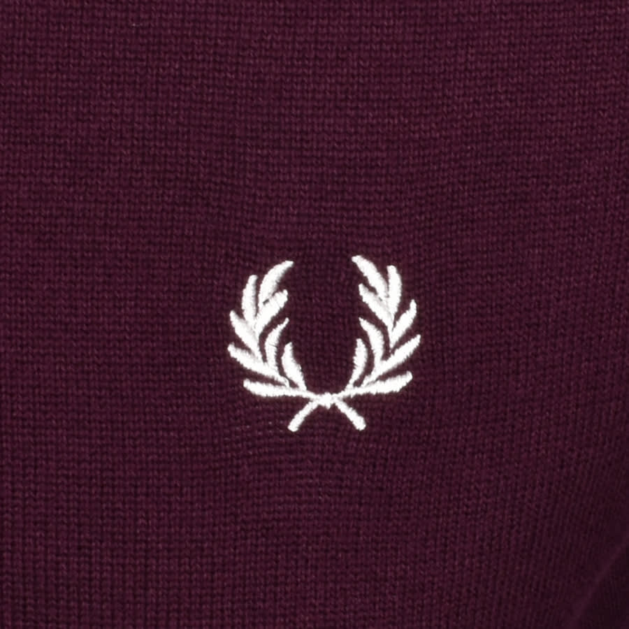 Alternative Image for ProductFred Perry Crew Neck Knit Jumper Burgundy3